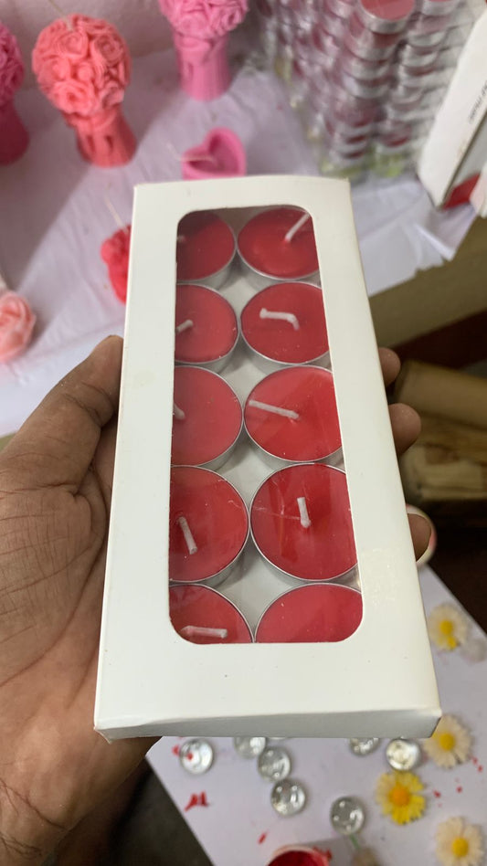 Deluxe Boxed Tealight Candles – Pack of 10 Multipurpose Decorative Lights