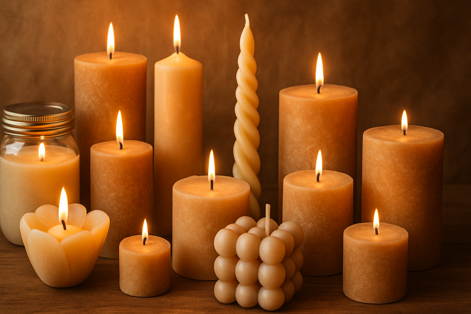 gift white candles