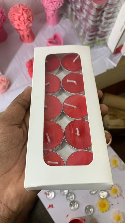 Deluxe Boxed Tealight Candles – Pack of 10 Multipurpose Decorative Lights