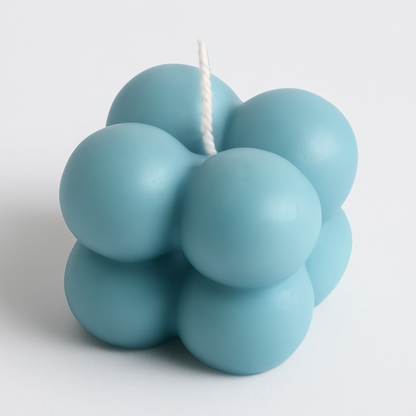 Small Bubble Candle Soy Wax Cube Candle Gift for Her Home Decor